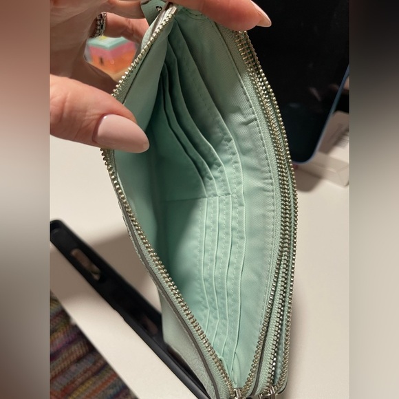 Coach Porch Blue Double Zip Wallet - Picture 5 of 6